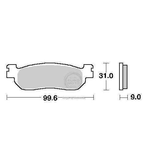 JUEGO PASTILLAS FRENO YAMAHA X-MAX 250 10 - SBS - R: 155HF