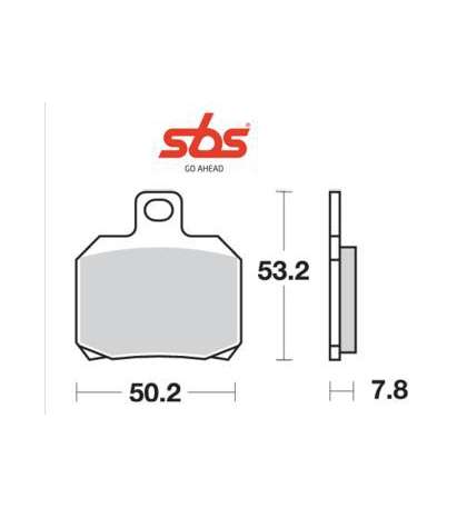 JUEGO PASTILLAS DE FRENO PIAGGIO X8 125 - SBS - R: P157HF