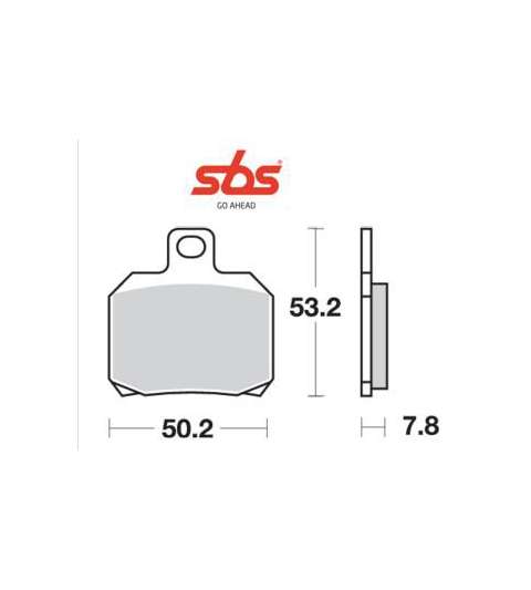 JUEGO PASTILLAS DE FRENO PIAGGIO X8 125 - SBS - R: P157HF