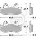 JUEGO PASTILLAS FRENO SUZUKI BURGMAN 250 06 - SBS - R: P174HF