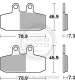 JUEGO PASTILLAS FRENO APRILIA ATLANTIC 500 02/04 - SBS - R: P179HF