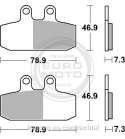 JUEGO PASTILLAS FRENO APRILIA ATLANTIC 500 02/04 SBS R: P179HF