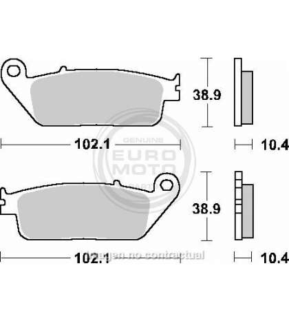 JUEGO PASTILLAS FRENO YAMAHA X-CITY 125 08 - SBS - R: P181HF