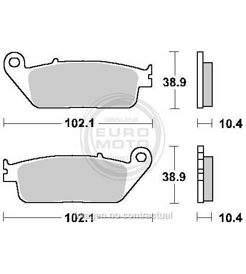 JUEGO PASTILLAS FRENO YAMAHA X-CITY 125 08 - SBS - R: P181HF