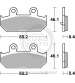 JUEGO PASTILLAS FRENO SUZUKI BURGMAN 400 07 - SBS - R: P182HF