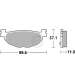 JUEGO PASTILLAS FRENO YAMAHA T-MAX 500 08, T-MAX 530 12 - SBS - R: P185HF