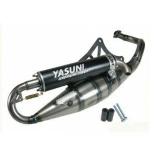 TUBO DE ESCAPE PIAGGIO SCOOTER 50 COLA NEGRO ANODIZADO " R " YASUNI R: TUB420B