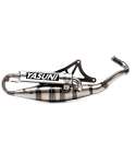 TUBO DE ESCAPE PIAGGIO SCOOTER 50 COLA ALUMINIO / PLATA " R " YASUNI R: TUB420
