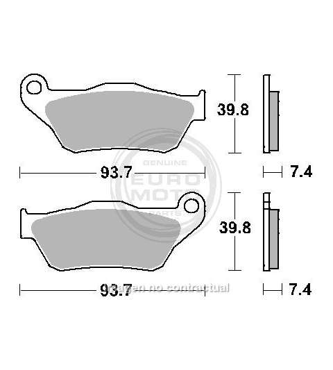 JUEGO PASTILLAS FRENO YAMAHA X-MAX 250 05/09 - SBS - R: P194HF