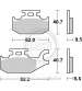 JUEGO PASTILLAS FRENO SUZUKI BURGMAN 125 07 - SBS - R: P196HF