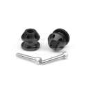 PAR DIÁBOLOS BASCULANTE YAMAHA R1 / R6 NEGRO M6 R: 666NR