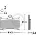JUEGO PASTILLAS FRENO YAMAHA T-MAX 500 08 T-MAX 530 12/16 - SBS - R: P198HF