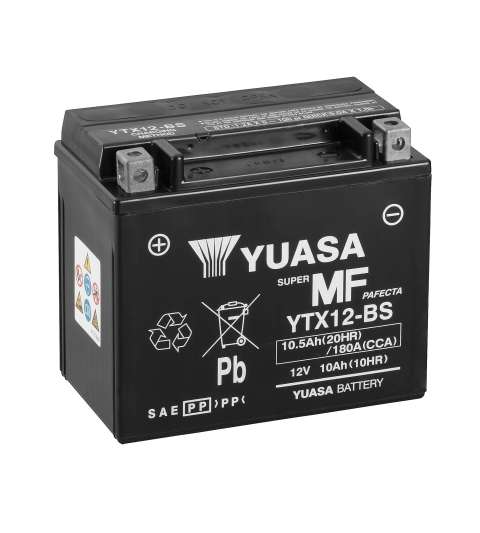 BATERIA YTX12 BS ( CON ÁCIDO ) YUASA R: 0612971Y