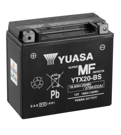 BATERIA YTX20 BS ( CON ÁCIDO ) YUASA R: 0620971Y
