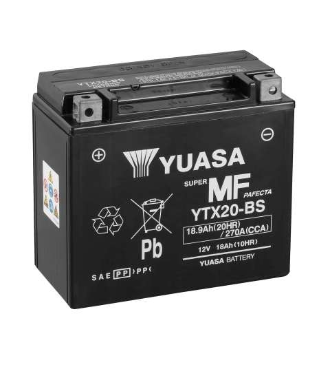 BATERIA YTX20 BS ( CON ÁCIDO ) YUASA R: 0620971Y