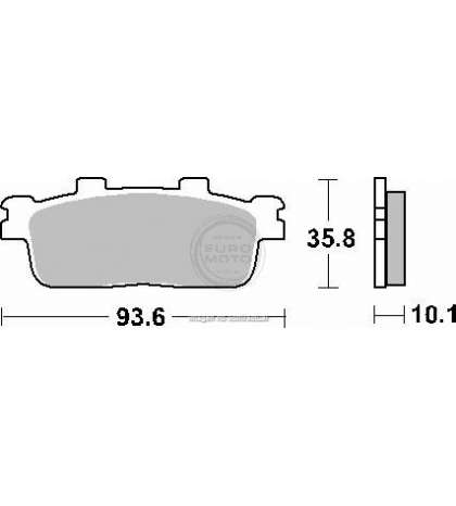 JUEGO PASTILLAS FRENO KYMCO PEOPLE S 125 05 - SBS - R: P201HF