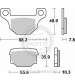 JUEGO PASTILLAS FRENO MOTOR HISPANIA RX 50 08 - SBS - R: P203HF