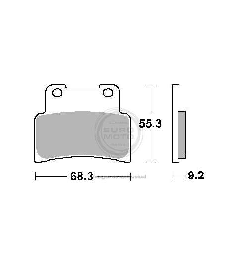 JUEGO PASTILLAS FRENO KYMCO XCITING 400 12/15 - SBS - R: P214HF