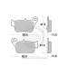 JUEGO PASTILLAS FRENO SYM MAXYM I 400 12 - SBS - R: P218HF
