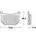 JUEGO PASTILLAS FRENO SUZUKI GN 250 86/97 - SBS - R: P533HF