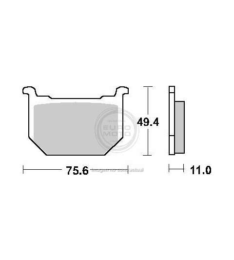 JUEGO PASTILLAS FRENO SUZUKI GN 250 86/97 - SBS - R: P533HF