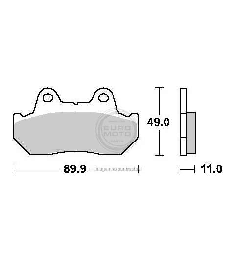 JUEGO PASTILLAS FRENO HONDA CB 400 82 - SBS - R: P542HF