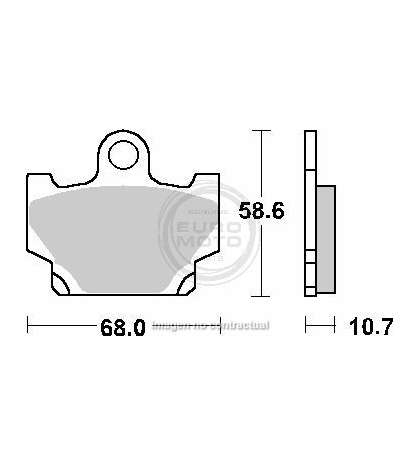 JUEGO PASTILLAS FRENO YAMAHA SR 125 92/96 - SBS - R: P550HF