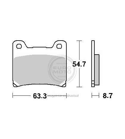 JUEGO PASTILLAS FRENO YAMAHA TZR 125 94 - SBS - R: P555HF