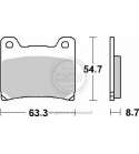 JUEGO PASTILLAS FRENO YAMAHA TZR 125 94 SBS R: P555HF