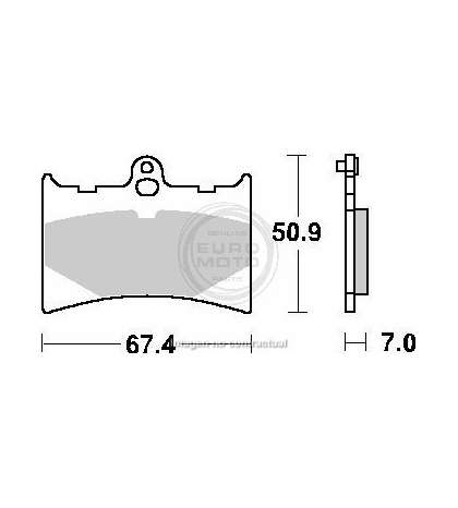JUEGO PASTILLAS FRENO APRILIA RS 125 92/05 - SBS - R: P601HF