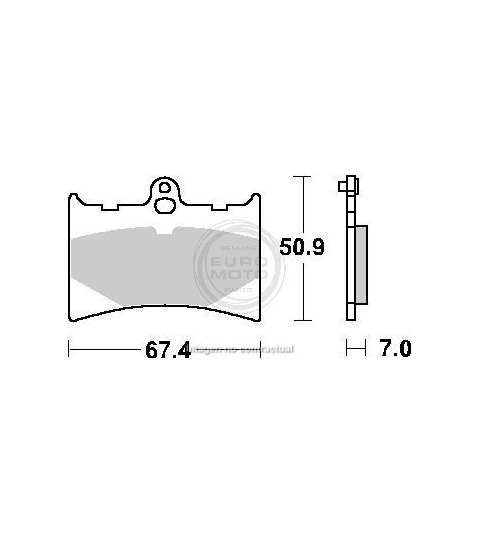 JUEGO PASTILLAS FRENO APRILIA RS 125 92/05 - SBS - R: P601HF