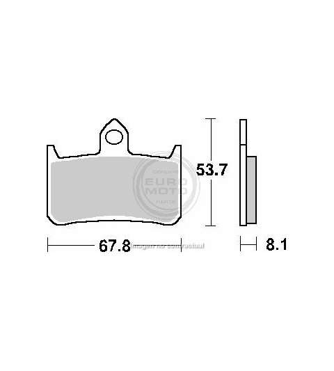 JUEGO PASTILLAS FRENO HONDA VFR 750 R 88/93 - SBS - R: P622HF