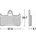 JUEGO PASTILLAS FRENO HONDA VFR 750 R 88/93 SBS R: P622HF