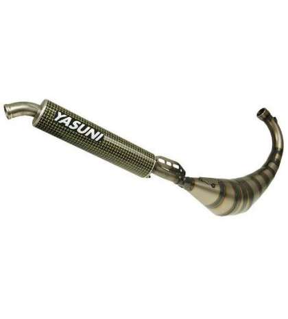 TUBO DE ESCAPE YASUNI R3 AM 6 / DERBI E2 / E3 KEVLAR R: TUB809CK