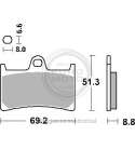 JUEGO PASTILLAS FRENO YAMAHA FAZER 600 97/03 SBS R: P634HF