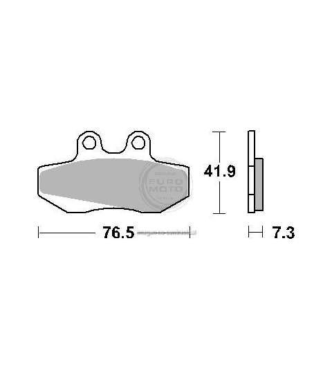 JUEGO PASTILLAS FRENO RIEJU MRX 125 03 - SBS - R: P652HF