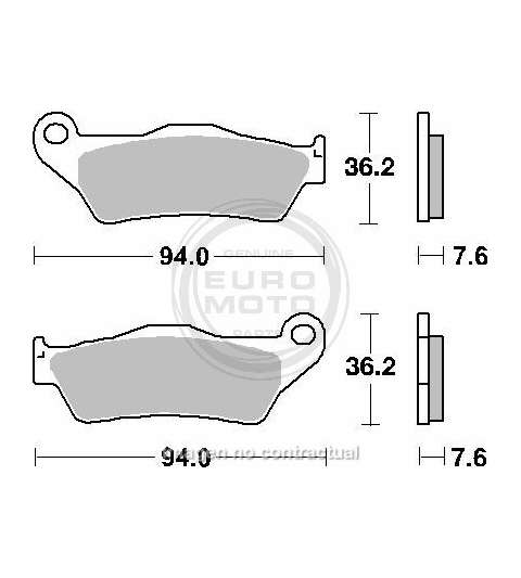 JUEGO PASTILLAS FRENO APRILIA SX 125 08/13 - SBS - R: P671HF