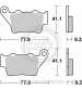 JUEGO PASTILLAS FRENO KTM EXC 125 98/03 - SBS - R: P675HF