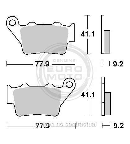 JUEGO PASTILLAS FRENO KTM EXC 125 98/03 - SBS - R: P675HF