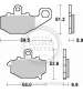 JUEGO PASTILLAS FRENO KAWASAKI ZX6 RR NINJA 600 98/02 - SBS - R: P687HF