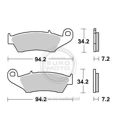 JUEGO PASTILLAS FRENO GAS GAS EC 250 02 - SBS - R: P694HF