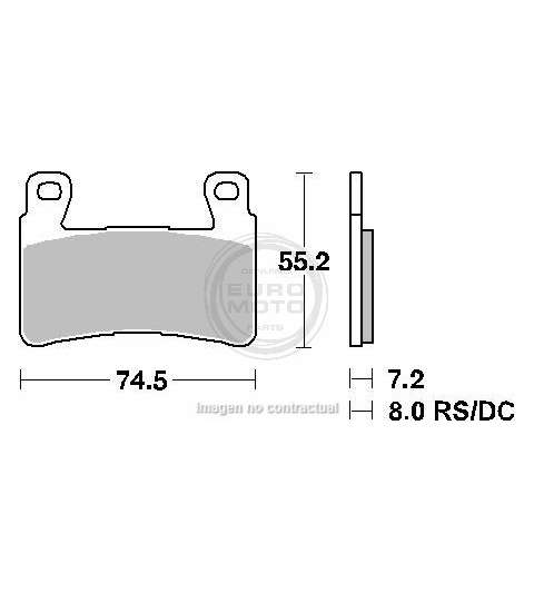 JUEGO PASTILLAS FRENO HONDA CBR RR 600 03/13 - SBS - R: P734HF
