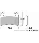 JUEGO PASTILLAS FRENO HONDA CBR RR 600 03/13 SBS R: P734HF