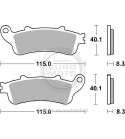 JUEGO PASTILLAS FRENO " SINTER " HONDA VARADERO 1000 00/06 SBS R: P735HS