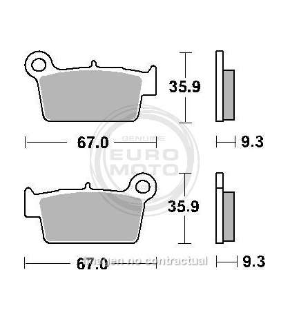 JUEGO PASTILLAS FRENO YAMAHA YZF 450 03 - SBS - R: P790HF