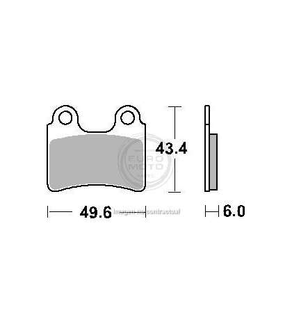 JUEGO PASTILLAS FRENO BETAMOTOR 250 09 - SBS - R: P802HF
