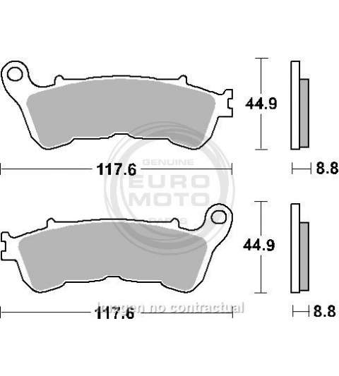 JUEGO PASTILLAS FRENO " SINTER " HONDA CB F HORNET 600 07/14 - SBS- R: P828HS