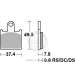 JUEGO PASTILLAS FRENO " SINTER " KAWASAKI Z R 750 11 NECESARIOS 2 JUEGOS - SBS - R: P838HS