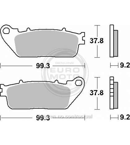 JUEGO PASTILLAS FRENO HONDA CBR 1000 08 - SBS - R: P862HF