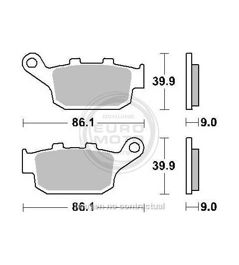 JUEGO PASTILLAS FRENO HONDA CB F 650 14 - SBS - R: P881HF
